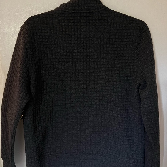 Perry Ellis Gray Textured Zip-Up Jacket - Picture 3 of 5